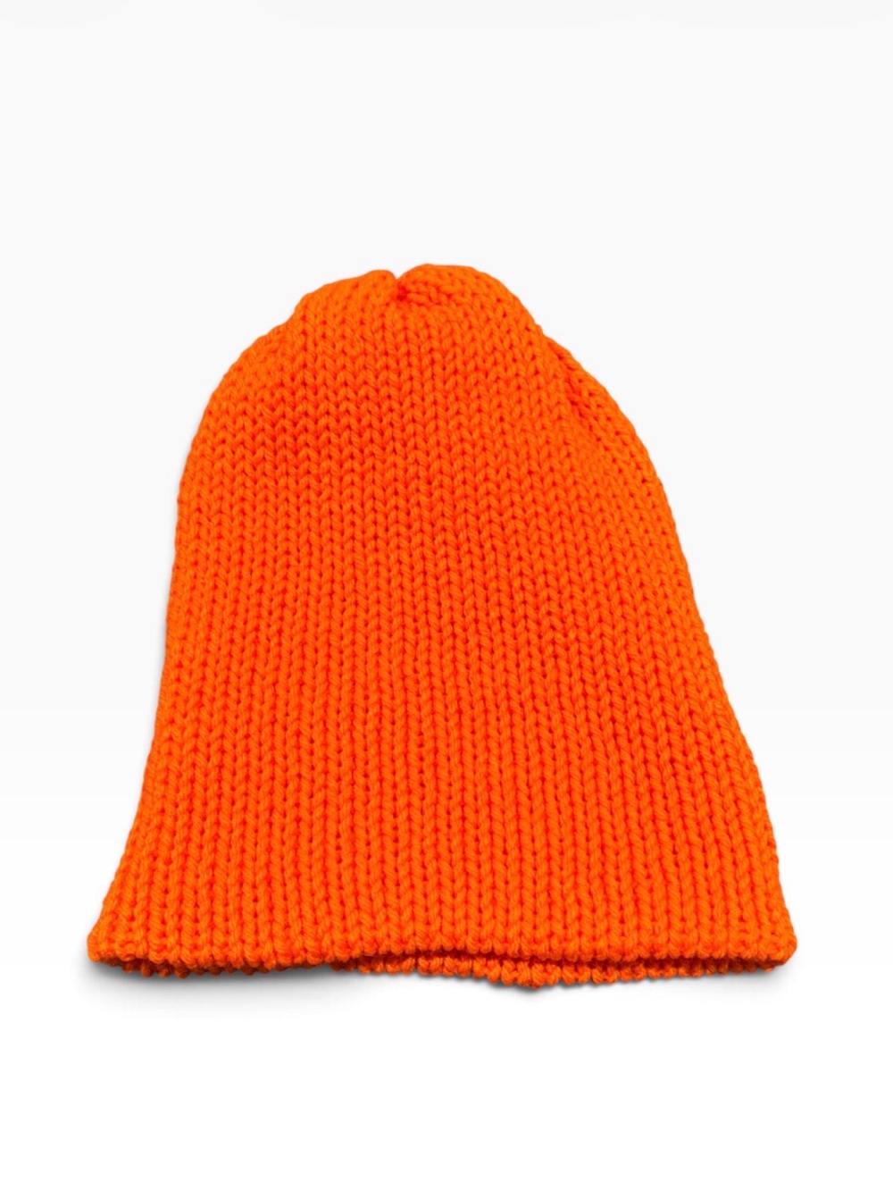 Unisex Neon Orange Beanie Hat